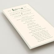 "Blue Ridge" - Wedding Programs in Pine by Amy Kross - Detail