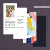 "Happy Day" - Wedding Programs in Carnival by Angela Marzuki - Back of Card Options