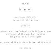 "Funky Names" - Wedding Programs in Navy by Phrosné Barwood - Detail
