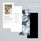 "The Minimalist" - Wedding Programs in Pearl by Kelly Schmidt - Back of Card Options
