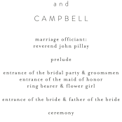 "Simple Elegance" - Wedding Programs in Tuxedo by Phrosné Barwood - Detail