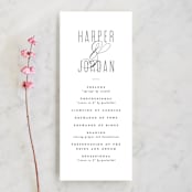 "Scripted Ampersand" - Wedding Programs in Classic by Roxy Cervantes - Front