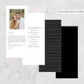 "Scripted Ampersand" - Wedding Programs in Classic by Roxy Cervantes - Back of Card Options