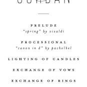 "Scripted Ampersand" - Wedding Programs in Classic by Roxy Cervantes - Detail