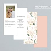 "Garden Wedding" - Wedding Programs in Blush by Susan Moyal - Back of Card Options