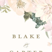 "Garden Wedding" - Wedding Programs in Blush by Susan Moyal - Detail