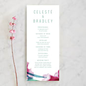 "Airy Blooms" - Wedding Programs in Haute Hibiscus by Simona Camp - Front