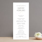 "Today & Always" - Wedding Programs in Peach by Stacey Meacham - Front