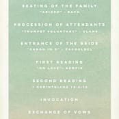 "Postcard from the Desert" - Wedding Programs in Sunset by Pink House Press - Detail