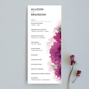 "Ethosien" - Wedding Programs in Majestic by GeekInk Design - Front