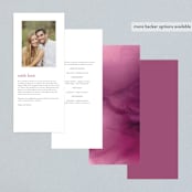 "Ethosien" - Wedding Programs in Majestic by GeekInk Design - Back of Card Options