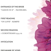 "Ethosien" - Wedding Programs in Majestic by GeekInk Design - Detail