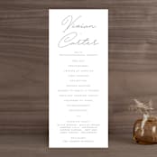 "Brooklyn" - Wedding Programs in Cement by Lauren Chism - Front
