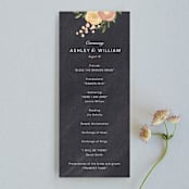 "botanica" - Wedding Programs in Midnight by Griffinbell Paper Co. - Front