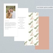 "botanica" - Wedding Programs in Midnight by Griffinbell Paper Co. - Back of Card Options