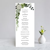 "Agave & Greens" - Wedding Programs in Ivory by Susan Moyal - Front
