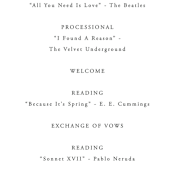 "The Minimalist" - Wedding Programs in Air by lulu and isabelle - Detail