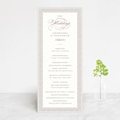 "Simply Grand" - Wedding Programs in Dove by Hooray Creative - Front