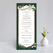 "Nature's Crest" - Wedding Programs in Forest by Paper Sun Studio - Front
