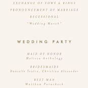 "desert chic" - Wedding Programs in Blush by AK Graphics - Detail