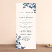 "Southern Comfort" - Wedding Programs in French Blue by Chris Griffith - Front