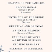 "Southern Comfort" - Wedding Programs in French Blue by Chris Griffith - Detail