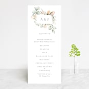 "Romantic Eucalyptus" - Wedding Programs in Sage by Petra Kern - Front