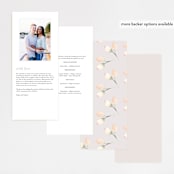 "Romantic Eucalyptus" - Wedding Programs in Sage by Petra Kern - Back of Card Options