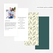 "Snippet" - Wedding Programs in Pine by Sarah Brown - Back of Card Options