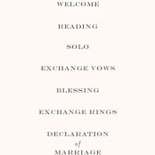 "Gentle Greens" - Wedding Programs in Fern by Petra Kern - Detail