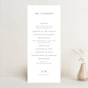 "Adora" - Wedding Programs in Dawn by Leah Bisch - Front