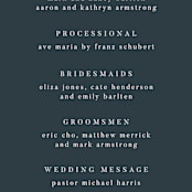 "ridge" - Wedding Programs in Dusk by Krissy Bengtson - Detail