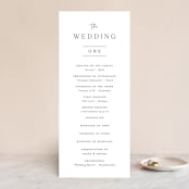 "In Love" - Wedding Programs in Ink by Carolyn MacLaren - Front