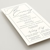 "Love Story" - Wedding Programs in Alabaster by Liz Conley - Detail