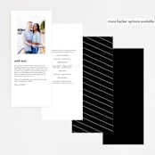 "Loved" - Wedding Programs in Champagne by Angela Garrick - Back of Card Options