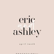 "Loved" - Wedding Programs in Champagne by Angela Garrick - Detail