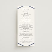 "watercolor azulejo" - Wedding Programs in Azure by Anastasia Makarova - Front