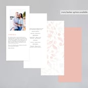 "Batikka" - Wedding Programs in Blush by Paper Raven Co. - Back of Card Options