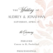 "Batikka" - Wedding Programs in Blush by Paper Raven Co. - Detail
