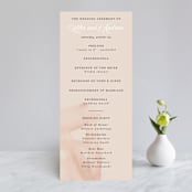 "Romance" - Wedding Programs in Snowball by Anna Elder - Front