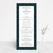 "Succulent Center" - Wedding Programs in Cactus by Jessica Williams - Front