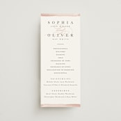 "First Love" - Wedding Programs in Blush by Pixel and Hank - Front