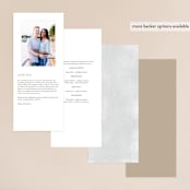 "Sculpture Garden" - Wedding Programs in Desert by Hooray Creative - Back of Card Options