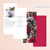 "Flowing Initials" - Wedding Programs in Ivory by Hooray Creative - Back of Card Options