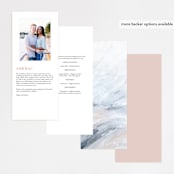 "wishful" - Wedding Programs in Tide by Kate Ahn - Back of Card Options