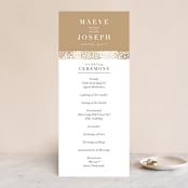 "Organic Dots" - Wedding Programs in Champagne by lena barakat - Front