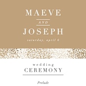 "Organic Dots" - Wedding Programs in Champagne by lena barakat - Detail