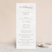 "Sonesta" - Wedding Programs in Mineral by Hooray Creative - Front