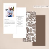 "Sonesta" - Wedding Programs in Mineral by Hooray Creative - Back of Card Options
