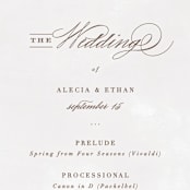 "Sonesta" - Wedding Programs in Mineral by Hooray Creative - Detail